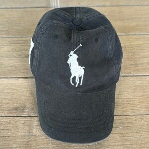 Polo by Ralph Lauren Black Adjusted Ball Cap